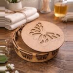 Modern Geometric Triangle Wooden Wall Art Laser Cut Decorative Panel for Home Interior Décor