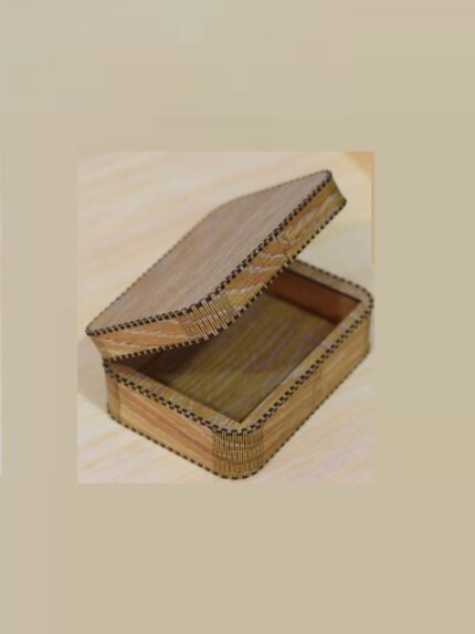 Handcrafted Wooden Storage Box with Lid Multipurpose Organizer Jewelry Keepsake Gift Home Decor Elegant