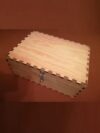 Large Wooden Storage Box with Lid and Lock Multipurpose Organizer Chest for Home Decor Gift