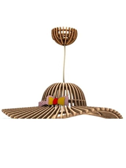 Hat Shape Wooden Display Stand Decorative Organizer Holder for Boutique Home and Retail Display